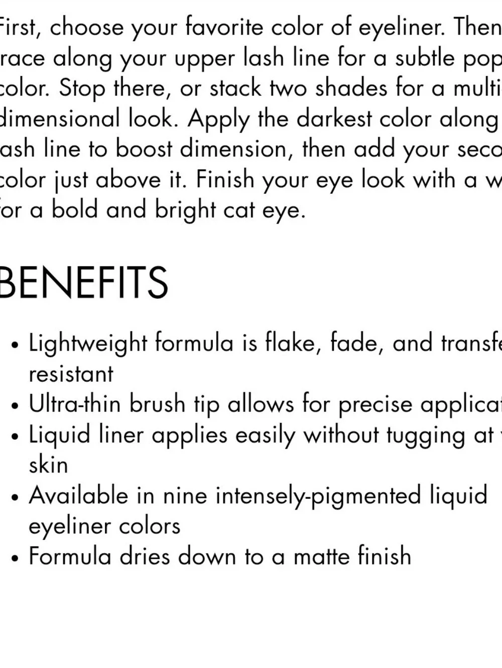 NYX Vivid Brights Colored Liquid Eyeliner